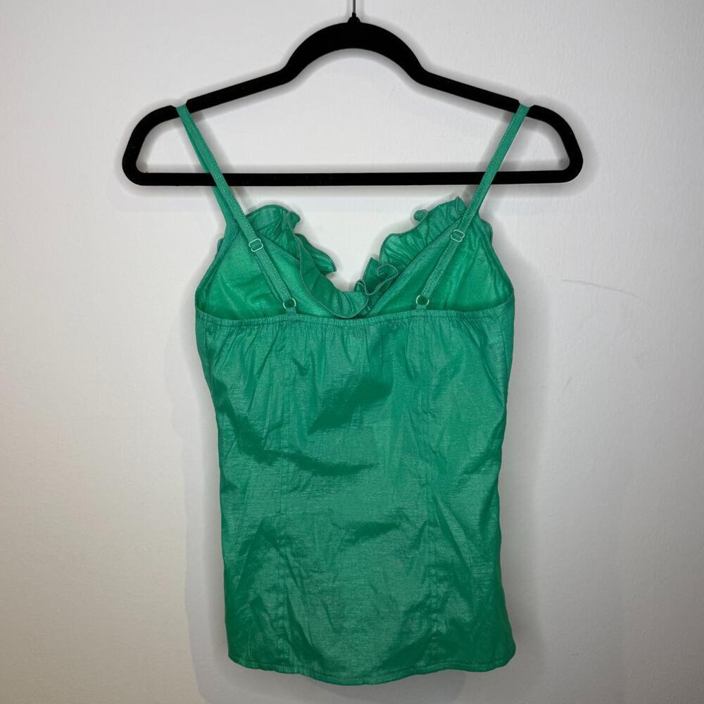 Green Ruffled Top - Picture 4 of 5